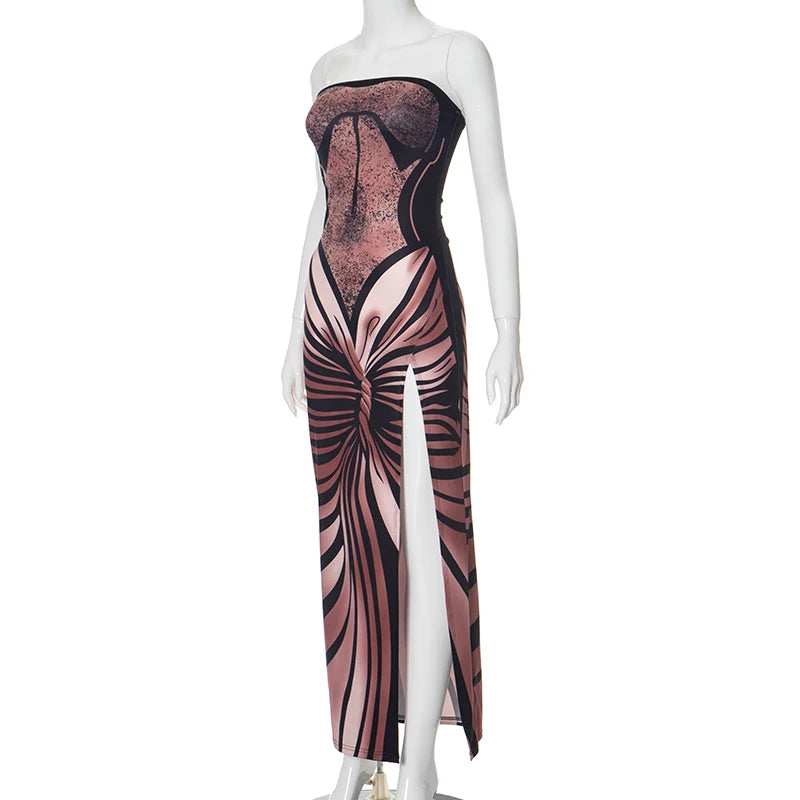 3D Goddess Maxi Dress